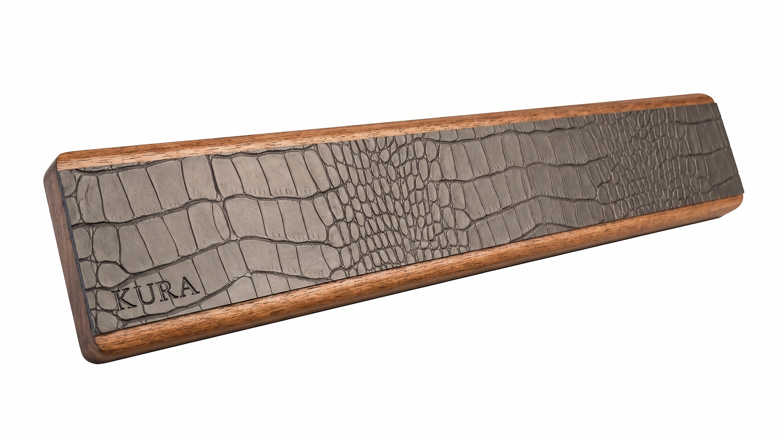 KURA 16" Magnetic Knife Bar — Walnut Alligator
