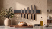 KURA 16" Magnetic Knife Bar — Walnut Onyx