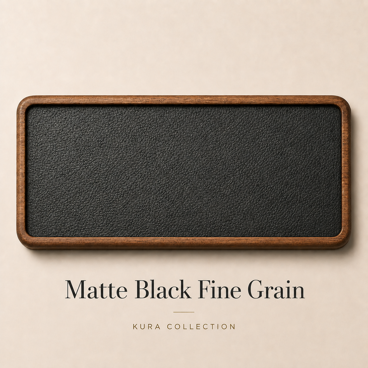KURA 16" Magnetic Knife Bar — Walnut Onyx
