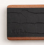 KURA 16" Magnetic Knife Bar — Walnut Alligator