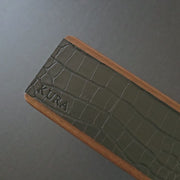 KURA 16" Magnetic Knife Bar — Walnut Alligator